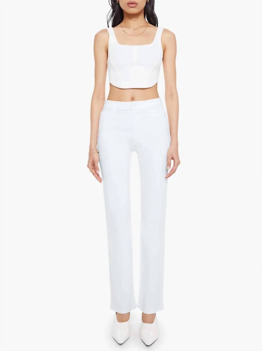 NEW MOTHER kick it jeans in totally innocent